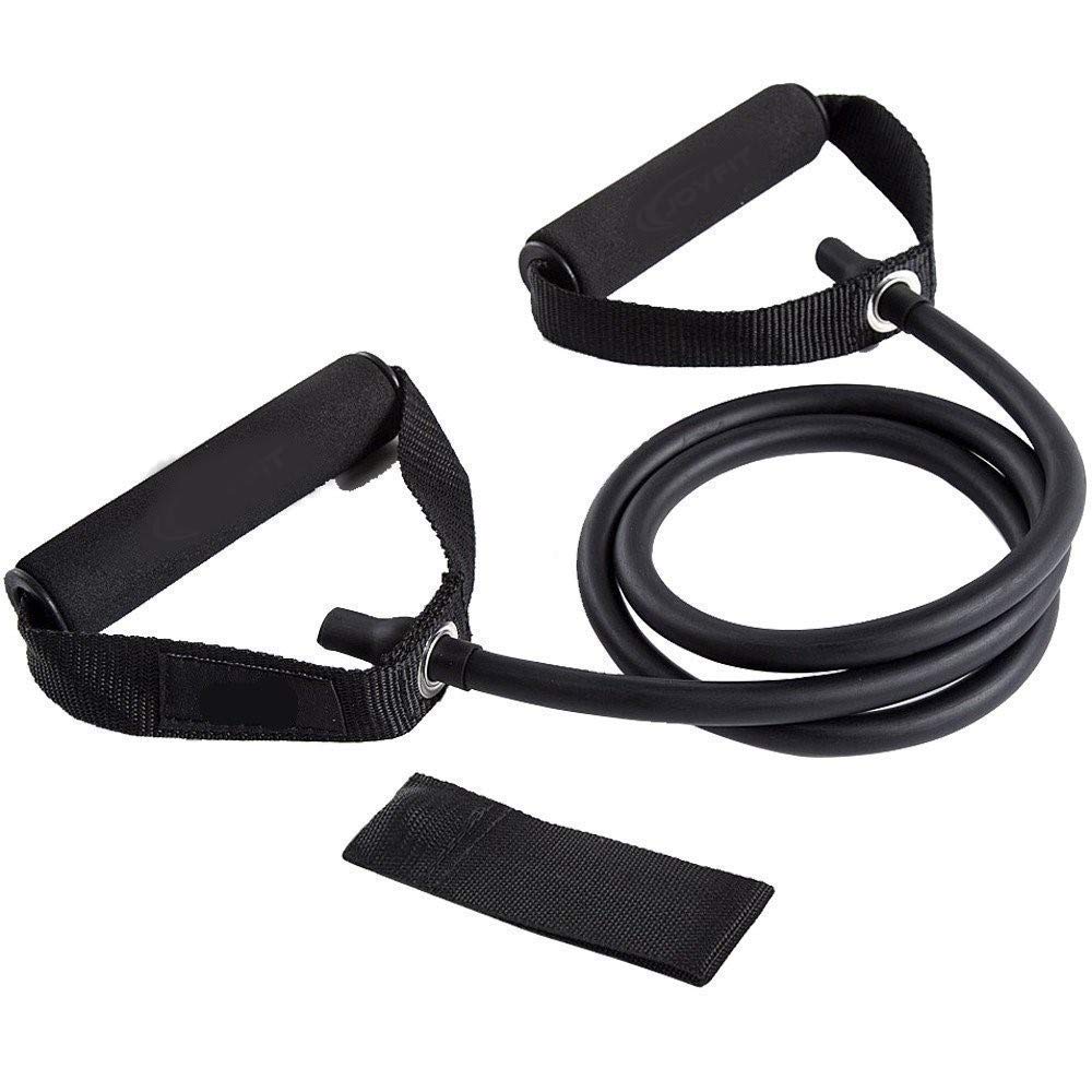 FIYA Resistance Tube, Toning Tube with Door Anchor Tube Exercise Bands for Stretching | Exercise Workout Rubber, Toning Tube | Strength Training, Crossfit, Pilates, Black (B08VS64PLC) Amazon Price History, Amazon Price Tracker