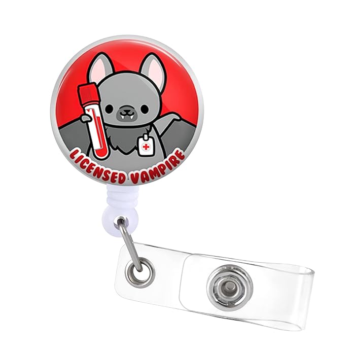 Buy Badge Reels Holder Retractable with ID Clip for Infusion IV Nurse