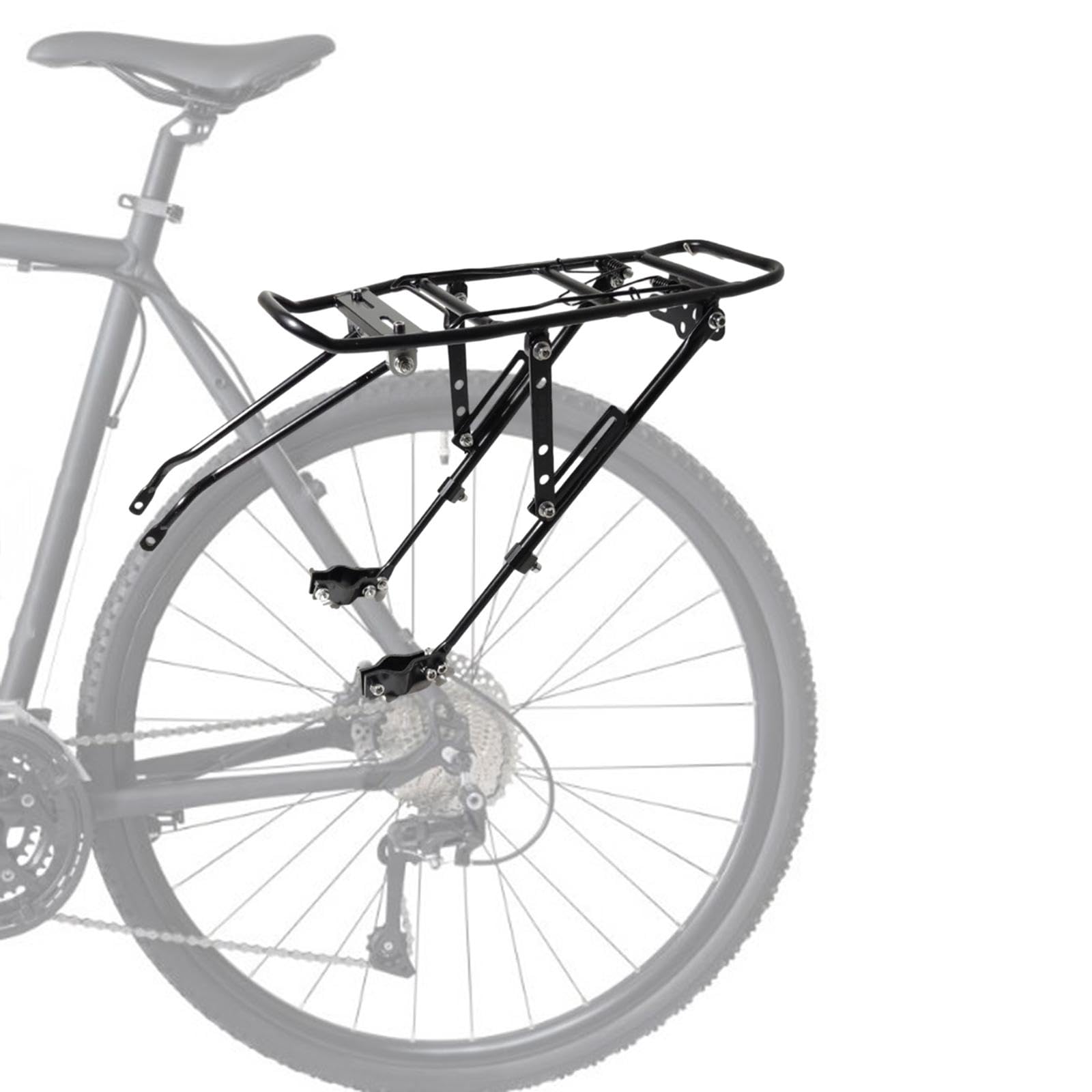 T Tooyful リアバイクラック 自転車リア荷物カーゴラック フレームマウント自転車ラック 24インチ 26インチ 28インチ マウンテンバイク用自転車フレーム用