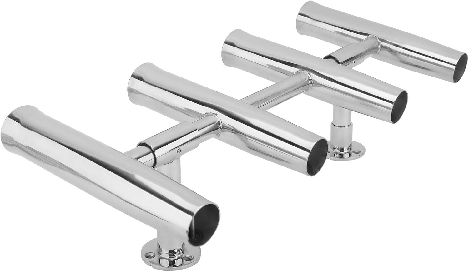 YaeMarine 4 Tube Stainless Rocket Launcher Rod Holders Adjustable Can Be Rotated 360 Deg