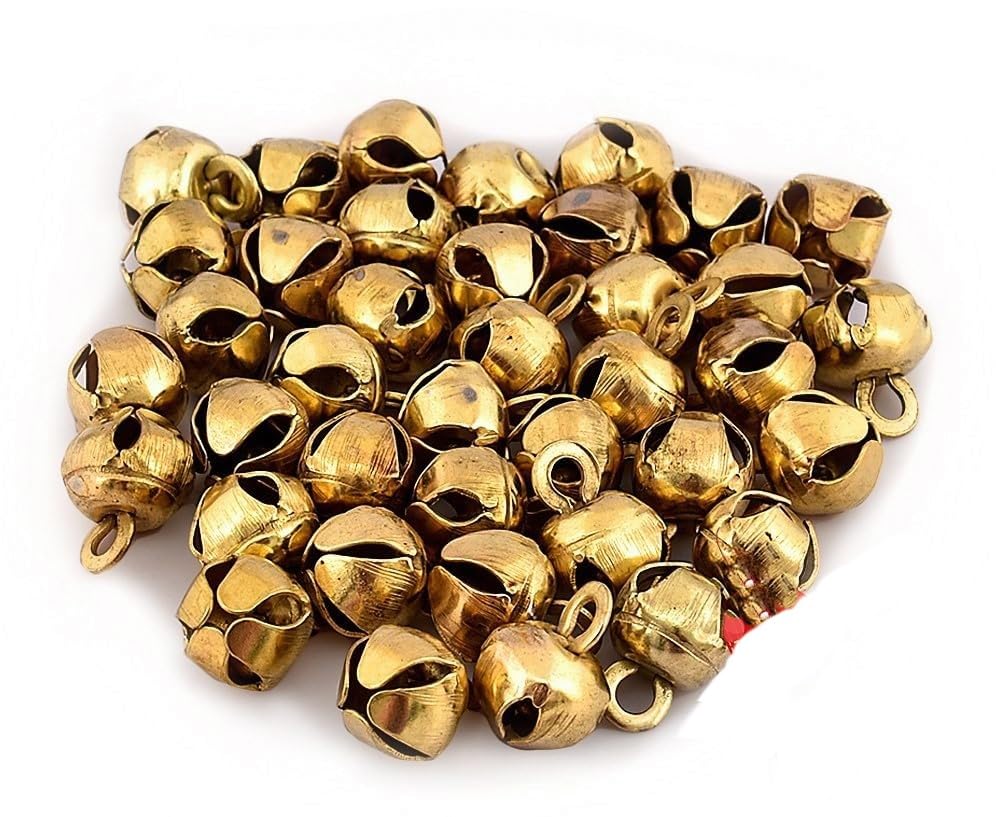 Perles Ghungroo dorées 50pcs clochettes en fer pour bijoux et mercerie