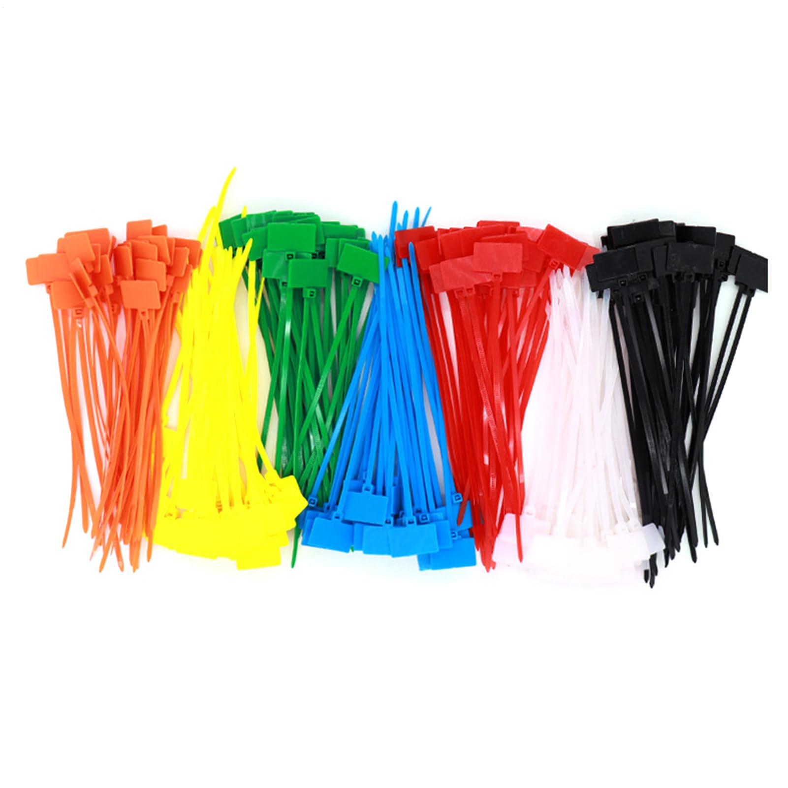 Serre-câbles en nylon robuste et durable avec étiquette intégrée pour rangement propre