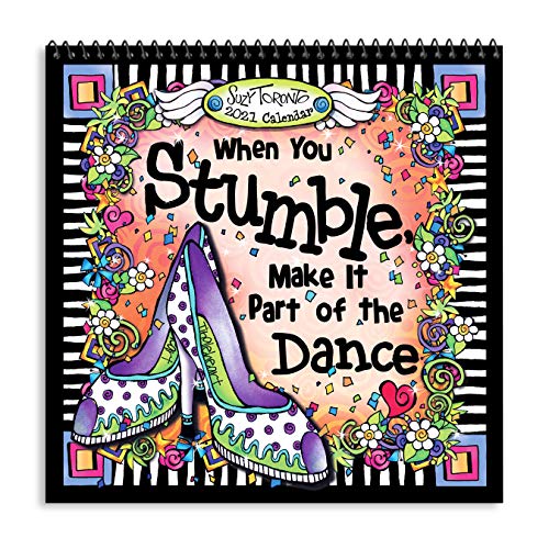 Blue Mountain Arts 2021 Calendar "When You Stumble, Make It Part Of The Dance" 7.5 X 7.5 In. 12-Month Hanging Wall Calendar By Suzy Toronto Is A Great Gift For Her #TOP30