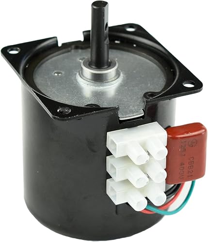 Miniatura 8 de CHANCS Motor de reducción síncrono reversible 60KTYZ 110V 40-48RPM CWCCW Torque con soporte fijo y extensión de enchufe de interruptor