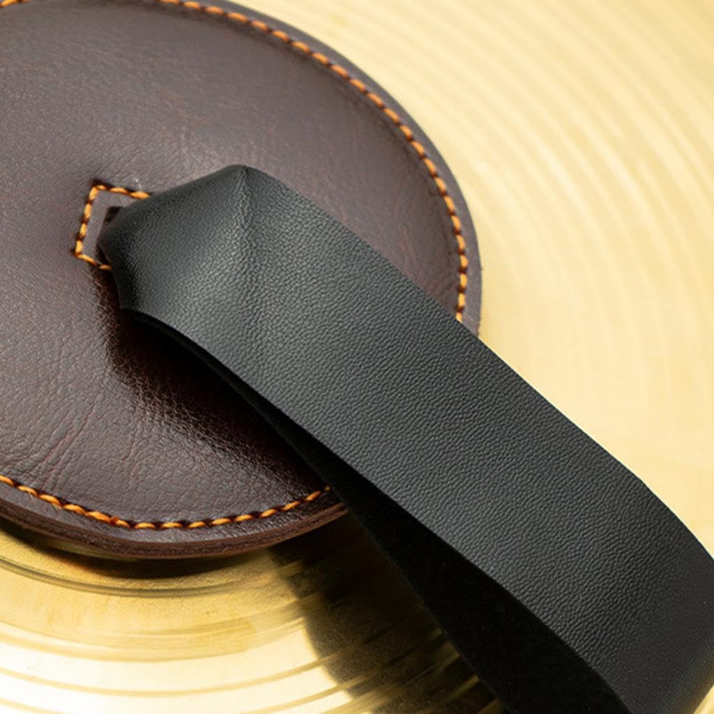 Generic Cymbal Straps with Pads for Marching and Symphony Use, brown