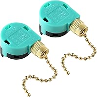 Vista 10 de Zing Ear ZE-268S6 - Interruptor de ventilador de techo, 3 velocidades, 4 cables, control de velocidad, cable de tracción, piezas de repuesto Bronce