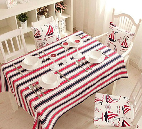 GFYWZ Simple stripe table cloth rectangle, 60 * 60cm