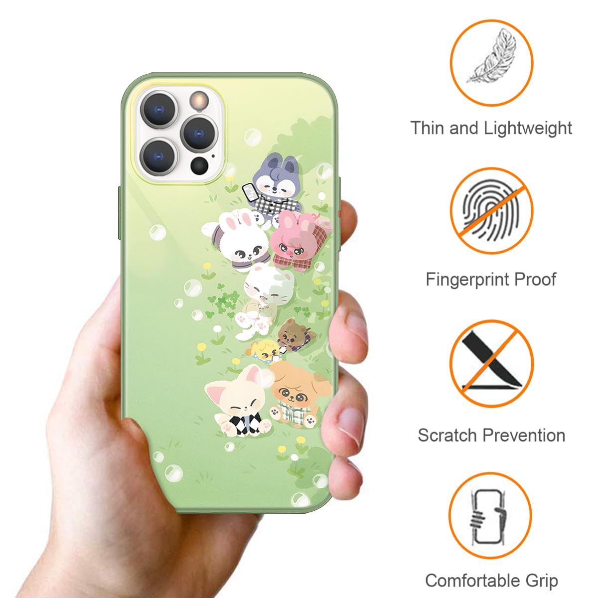 2 Stück Handyhülle Für IPhone 15 Plus – Kpop Stray Kids SKZOO Design, TPU Silikon, Stoßfest & Rutschfest