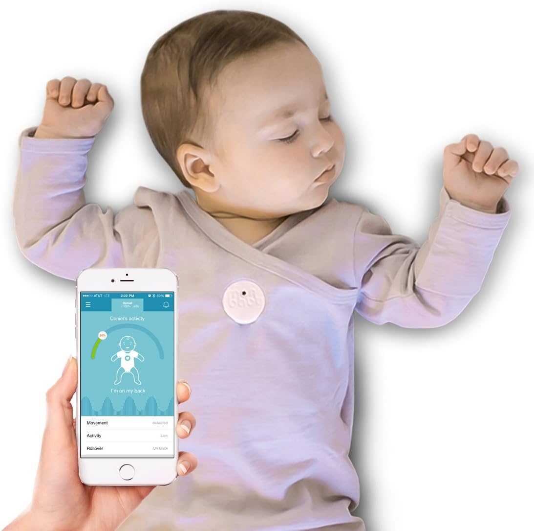 Baby Monitor for Breathing and Movement (White)