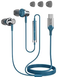 USB C Headphones Corded for Samsung S22 S21 Ultra S20 S23 Fe,iPhone 15 Pro Max Plus, Noise Cancelling USB Type C Earbuds Earphone with Mic Volume Control Bass Stereo for Music Game Chat | In Ear wired headphones USB C,Passive Noice Cancelling,Convenient multi-function button,integrated mic,For Music Chat - Amazon product rated Grade A