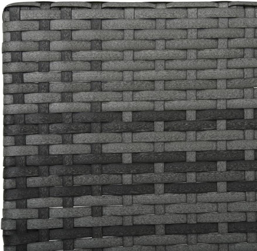 Sun Lounger with Cushion,Outdoor Chaise Lounge,Patio Lounge Chair,Beach Sunbathing Chair,Camping Chair,Portable Loungers,Adjustable Backrest and Footrest,for Outdoor,Patios,Pools,Poly Rattan Gray