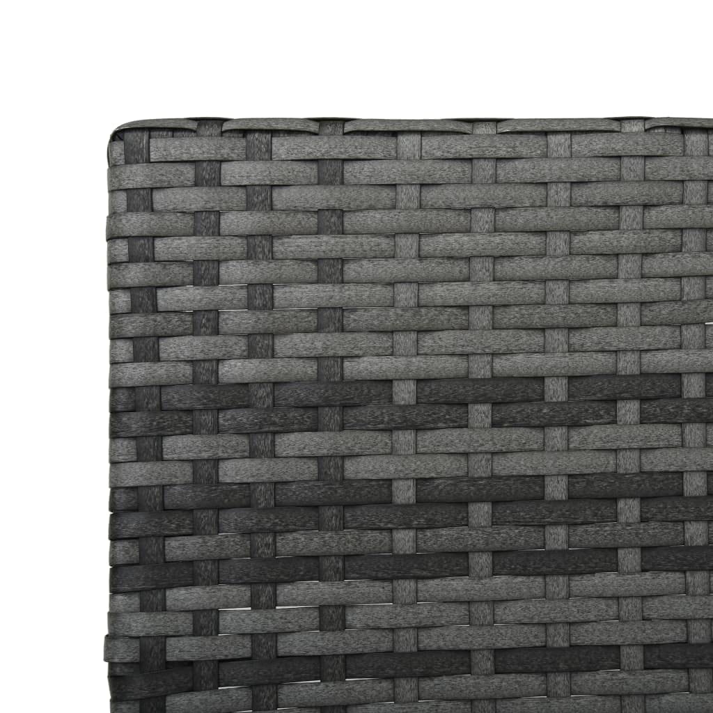 Tomostar Bain de Soleil, Chaise Longue Jardin Extérieur Transat pour Piscine avec Coussin Résine tressée Gris