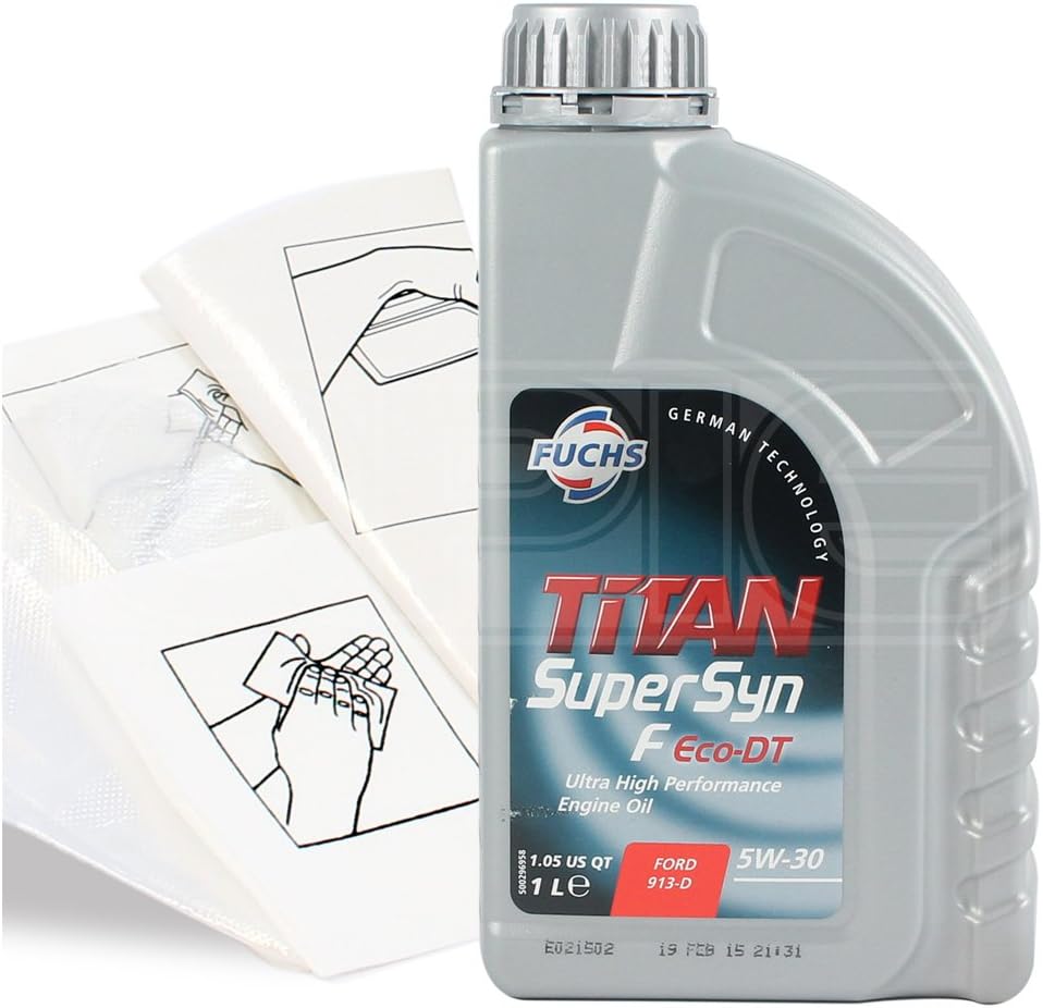 Fuchs TITAN Supersyn F Eco-DT 5w-30 Fully Synthetic Engine Oil - Top Up Pack: 1 litre