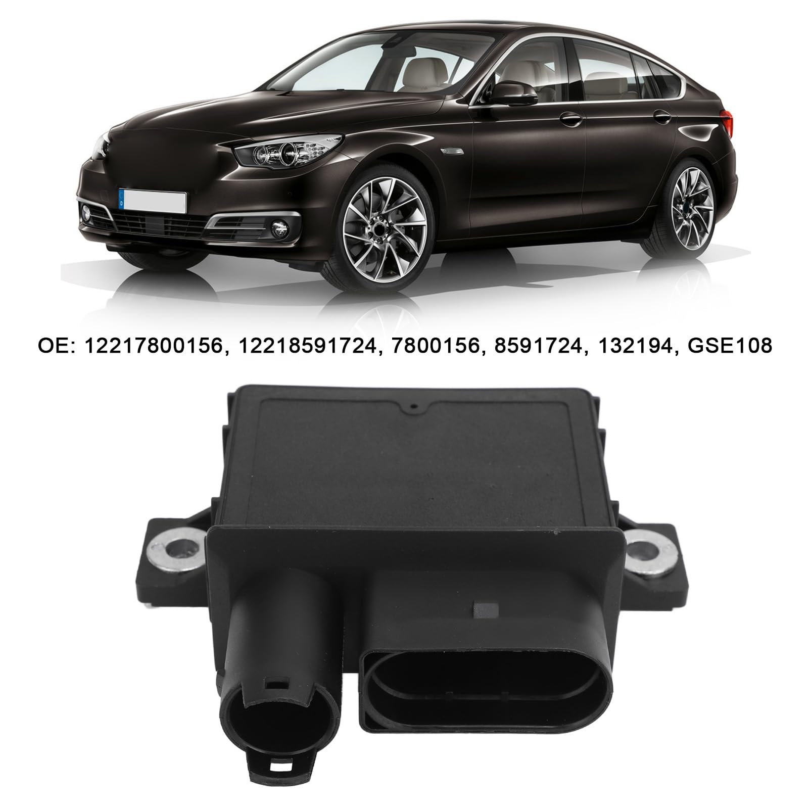 KIMISS Controller Modulo relè Candelette 132194 per 3 5 7 Serie X5 X6 E90 F07 F10 F01 F02 E70 E71, Sostituzione Interruttore Modulo relè di Controllo
