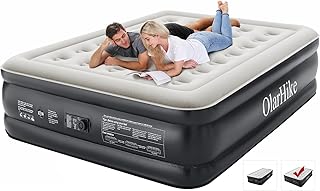 OlarHike Luftmatratze 2 Personen mit Integrierter Elektrischer Pumpe, Luftbett Selbstaufblasend, Premium-Gästebett, Aufbla...