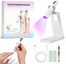 Semi-Permanent Nail Lamp, Mini UV LED Nail Lamp with Stand, USB Portable Nail Dryer 20/60S Timer, Nail Gel Lamp for Extension Resin Gel Nails