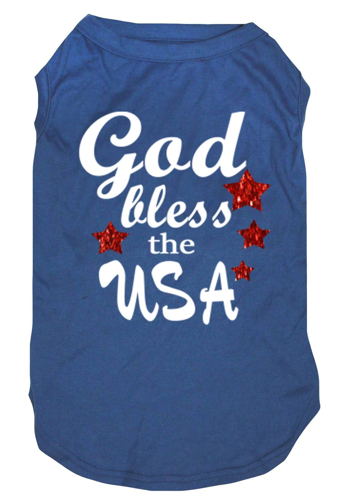 Chemise bleu pour chien anti frottement vêtement léger USA