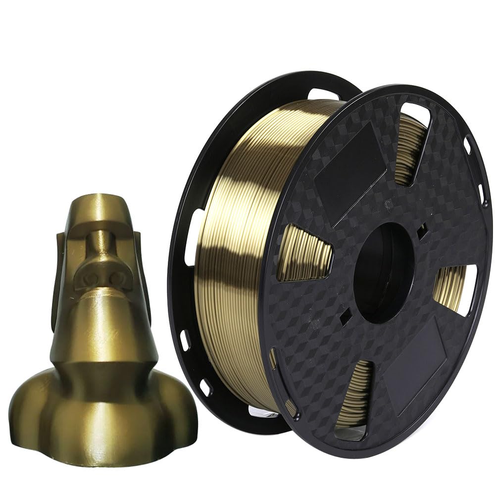 Haiteng Silk Antique Gold PLA Filament 1KG 1.75mm 3D Printer Filament Shiny Metallic PLA FDM 3D Printing Materials Metal Color Antique Brass Bronze