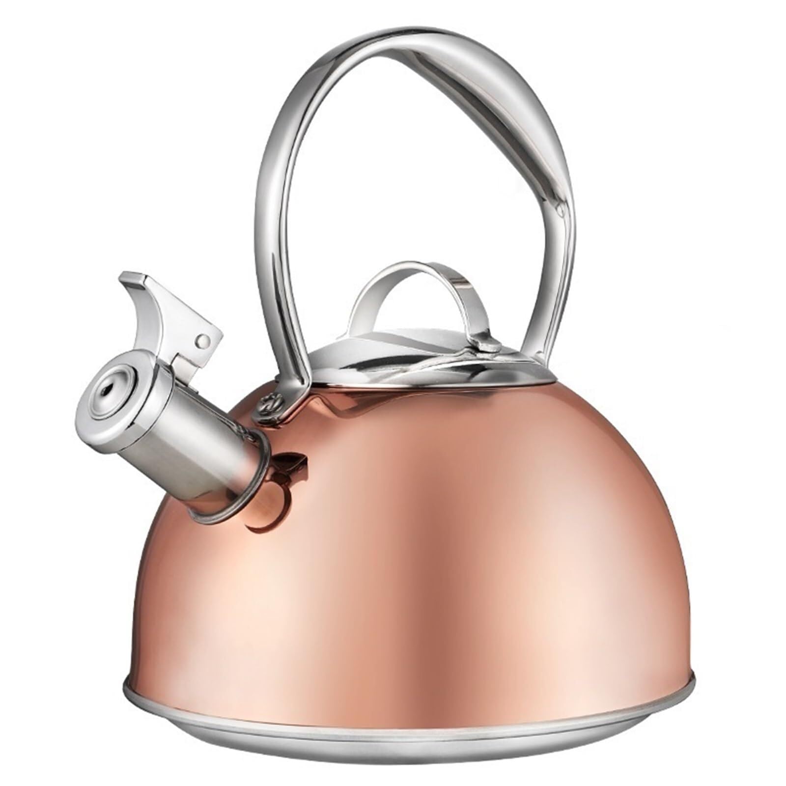 Camping Teapot, Whistling Tea Kettle for Stovetop, Stainless Steel Water Teapot Boilers for Stovetops, Kettle with Loud Whistle