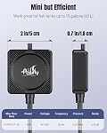 Pawfly 2 Gallon Fish Tank, Ultra Clear Aquarium Starter Kit with 6 W LED Aquarium Light, Mini Air Pump, Filter, Siphon Vacuum Water Changer & Basket, Small Fish Tank for Betta