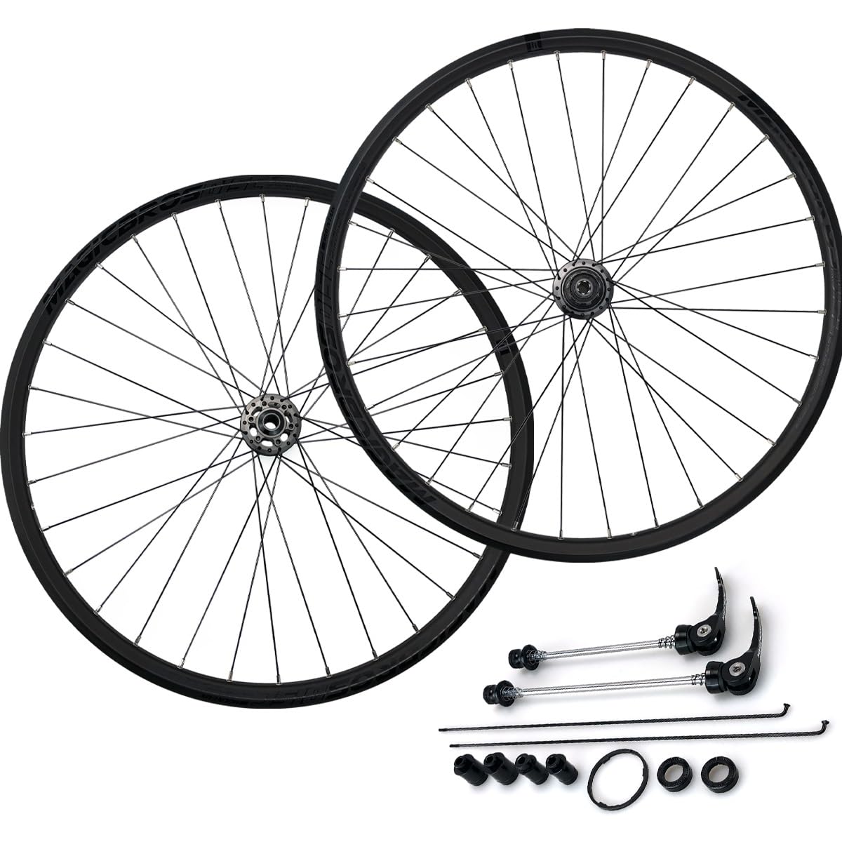 Roues VTT 26 27.5 29 pouces à disque avec axe traversant 142mm ou attache rapide 135mm