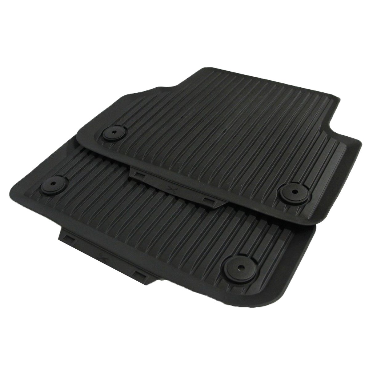 Amazon.com: Audi 8W0061511041 All Weather Rear Floor Mats Black A4