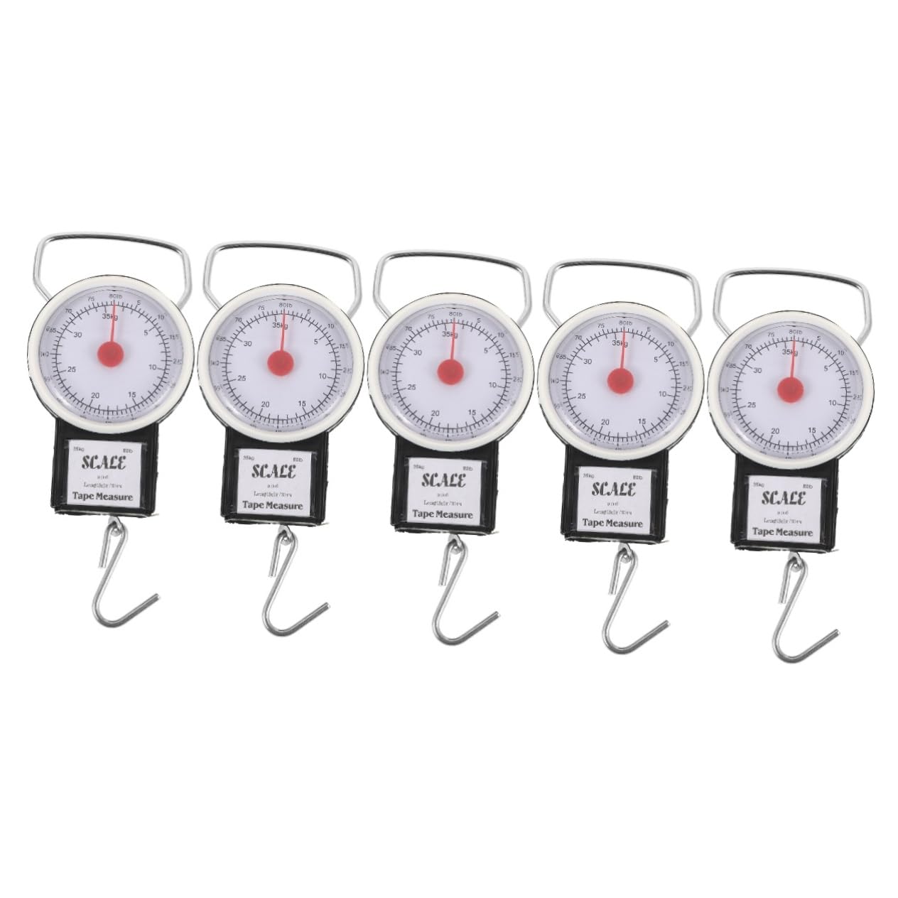 5 Piezas Báscula de Equipaje Manual Portátil Báscula Colgante Precisa para Pesca de Peso