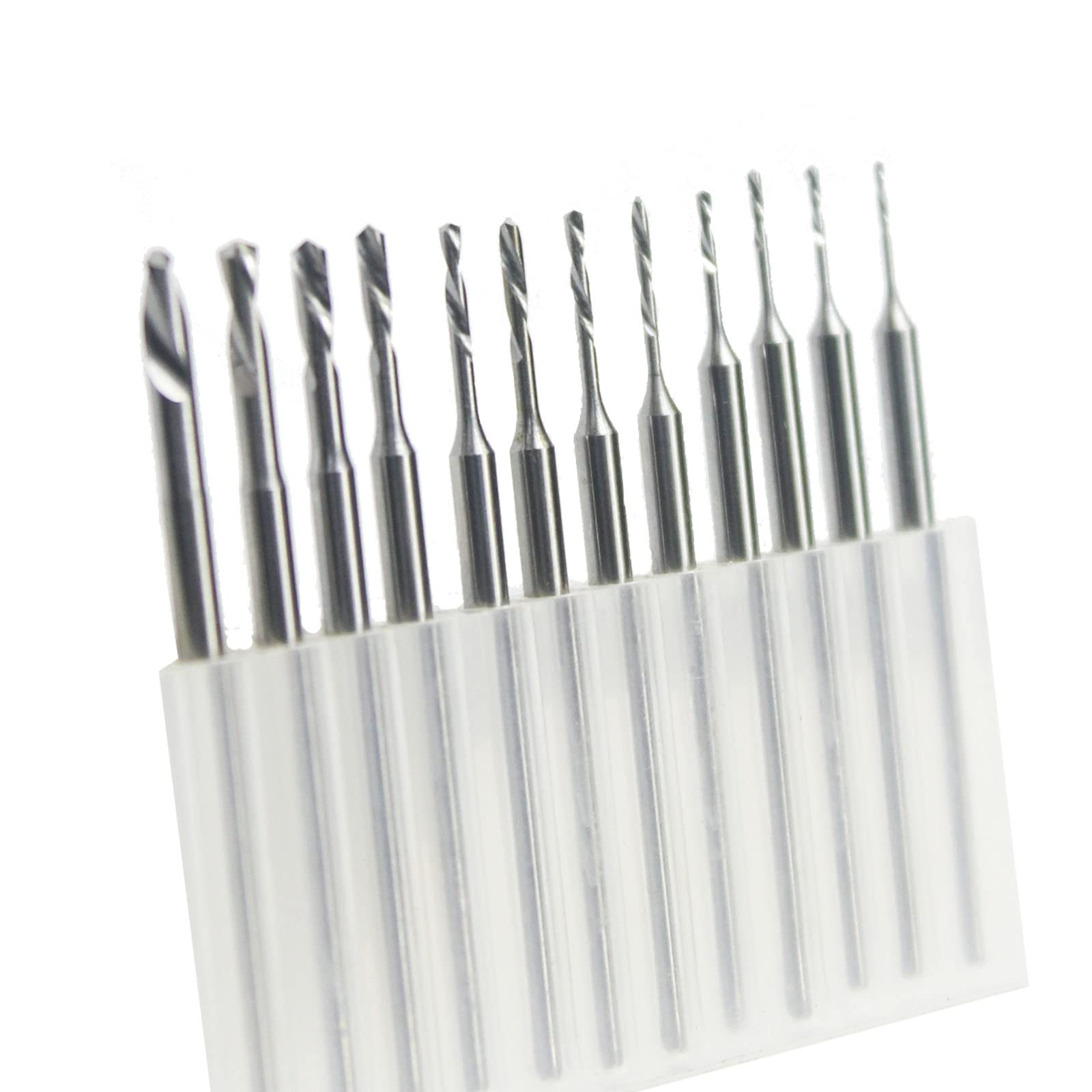 Luo ke 12 Pcs Drilling Burr - 3/32'' Shank Twist Drills Bits Jewelry Bead Reamer Drilling Tools for Lapidary Making (005-023)