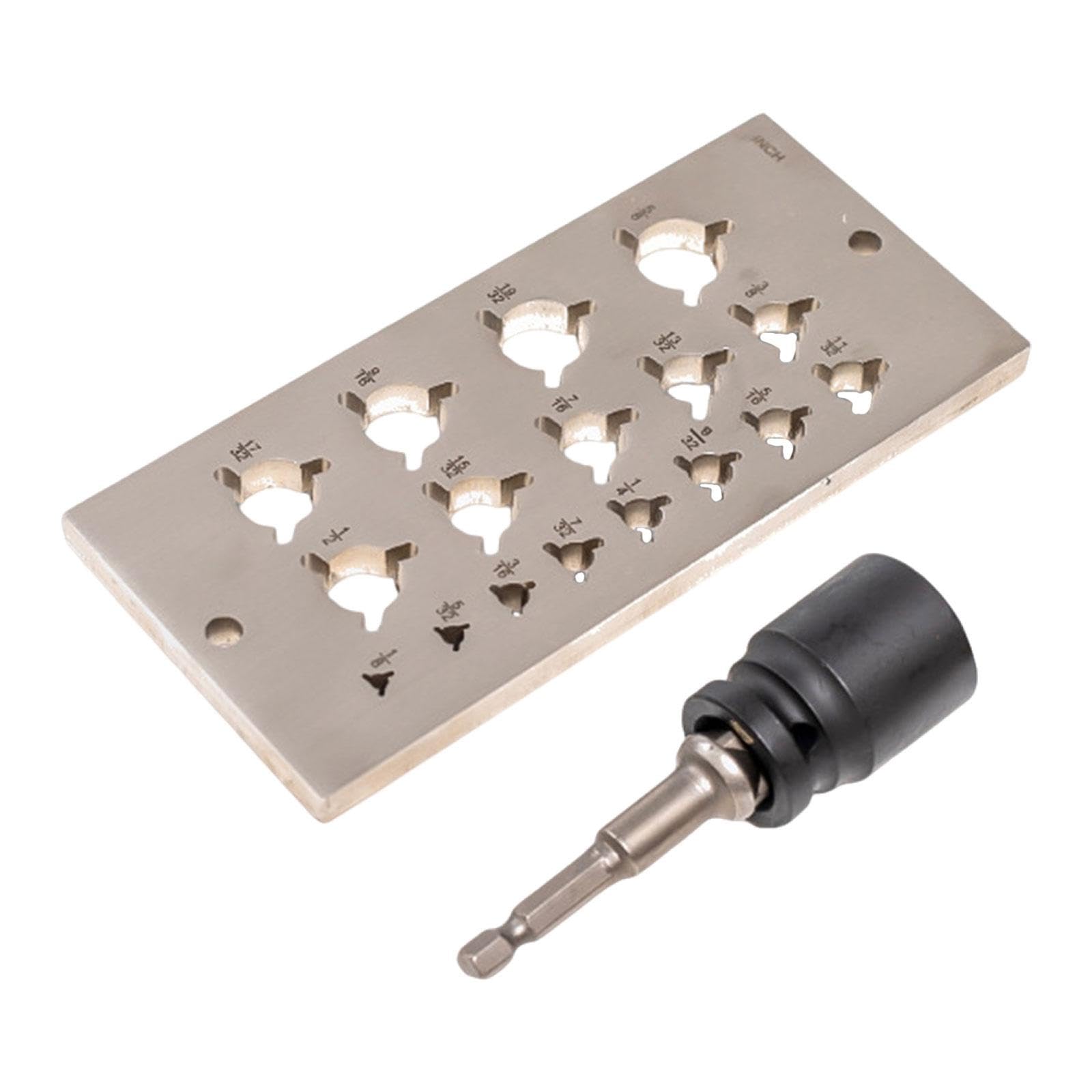 Perçage de tourillons en acier avec positionneur compact et outil de menuiserie d'atelier