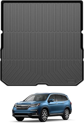 Powerty Alfombrilla de maletero para Honda Pilot 2016-2021 2022, alfombrillas de carga TPE para todo tipo de clima, forro de carga para asiento