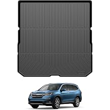 Powerty Trunk Mat for 2016-2021 2022 Honda Pilot Accessories Cargo Mats TPE All Weather Cargo Liner Back Seat Cover Heavy-Duty Trunk Liners