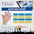 HANDLANDY Bundle - 2 Pairs: Impact Reducing Breathable Gloves, Padded Half Finger Working Gloves for Men, Gift for Couples - Black, Red and Black, Large