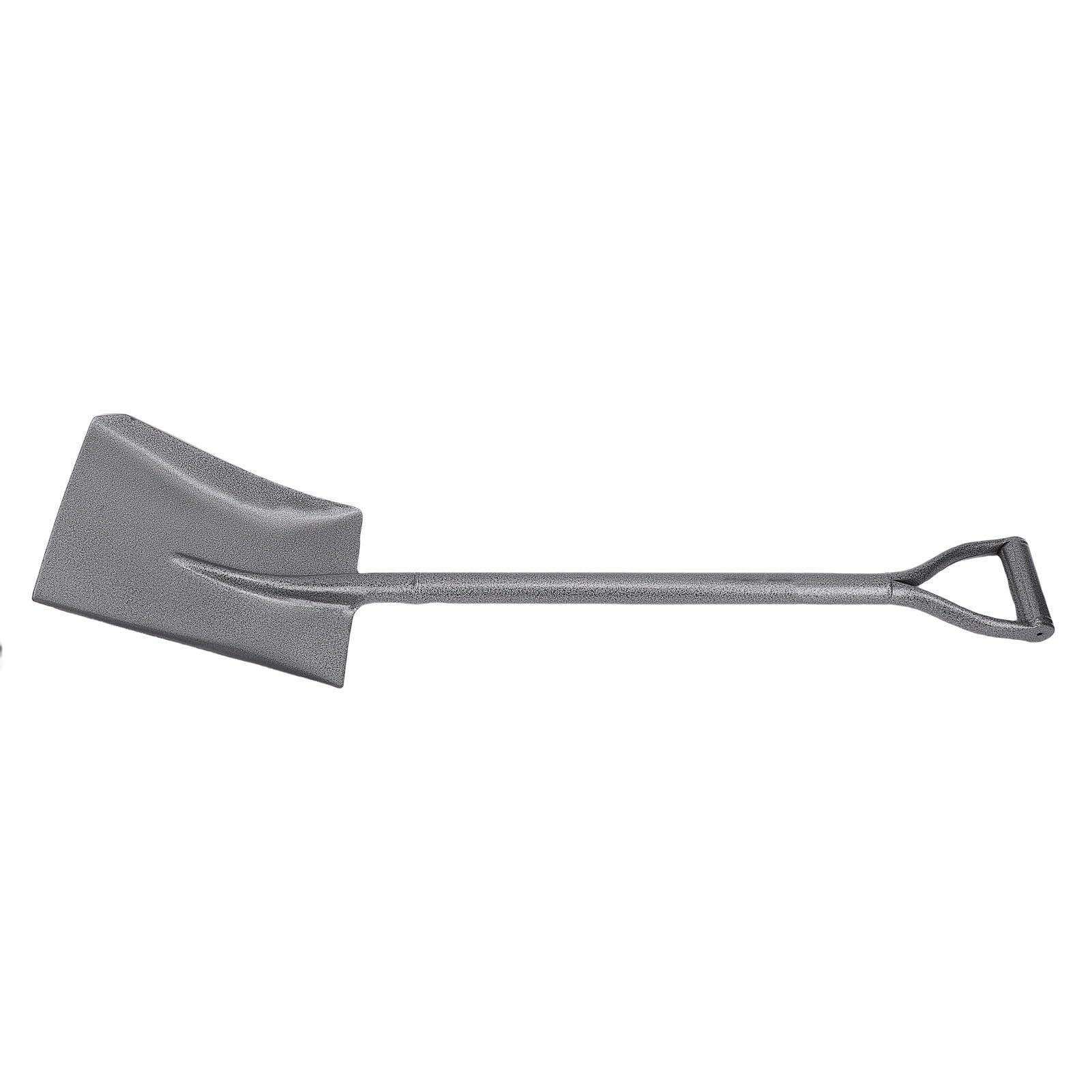 Bewinner Pala da Scavo in Acciaio Al Manganese da 100 Cm a Testa Piatta con Manico a D, Pala da Giardino Resistente per Scavare, Piantare, Rompere il Terreno, Tagliare Radici - Ergonomica in Metallo