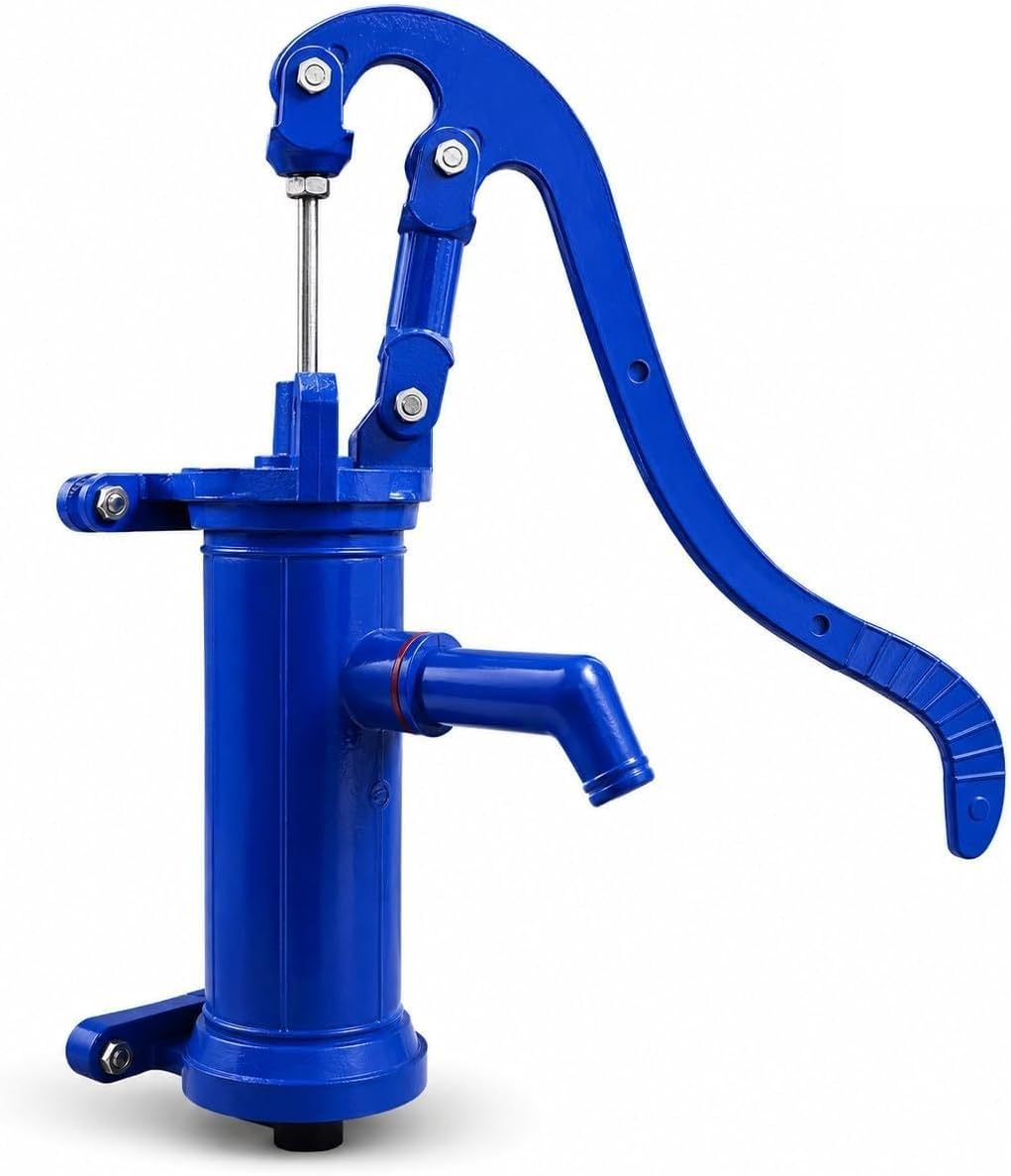 NIKS Plastic PVC Garden Home Hand Water Pump, Blue