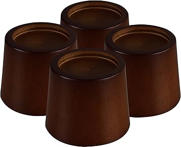 Amazon.com: Wood Bed Furniture Risers Blocks - 3 inch Set of 4 Bed ...