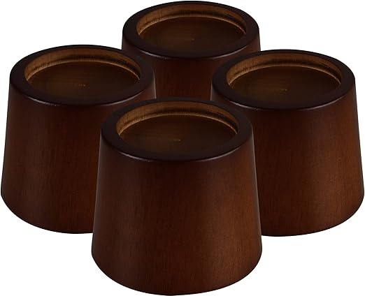 Amazon.com: Wood Bed Furniture Risers Blocks - 3 inch Set of 4 Bed ...