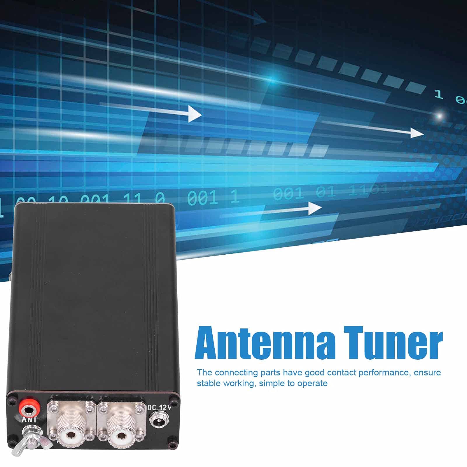1Migliora La Tua Esperienza di Ascolto a Onde Corte con Il Nostro Sintonizzatore Per Antenna Universale da 150 W - Include 4 Induttori Ad Anello Magnetico T90‑2 Per Prestazioni Ottimali da 1,9 a 54 MH
