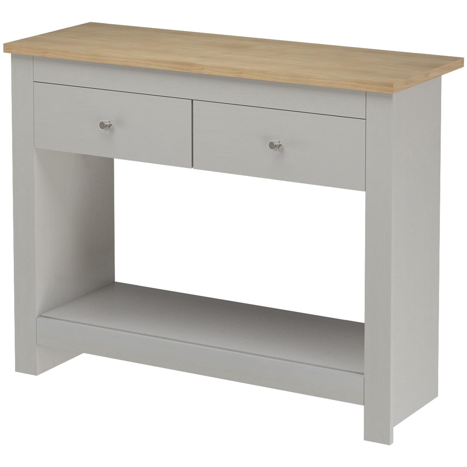 Rackhams Grey Loft24 Emerald Console Table Oak