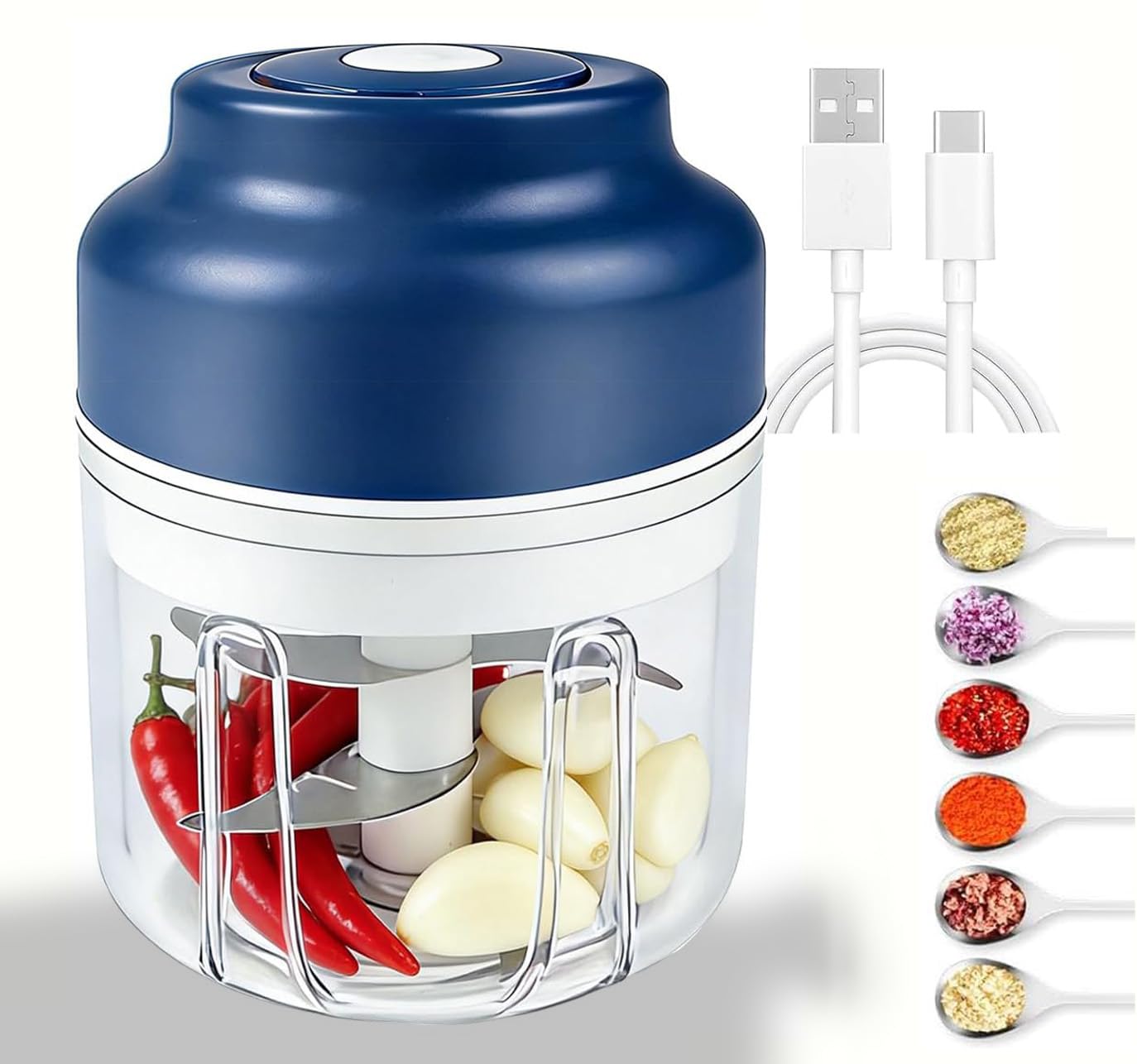 Kuars Gvni Garlic Chopper Wireless Electric Garlic