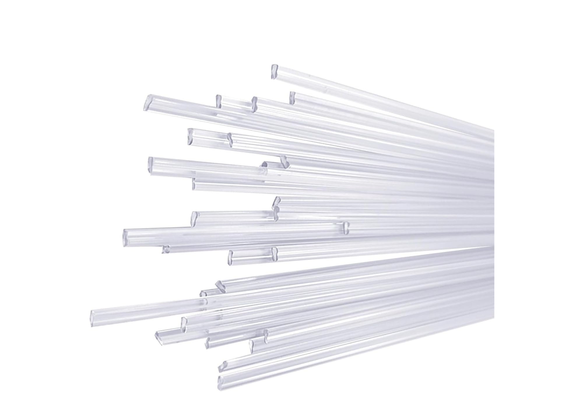 Transparent CPVC Reusable Reusableplastic Welding Rods -Welder Sticks, 1.2m Length, 5mm Width, 2.5mm Thickness(25pcs)