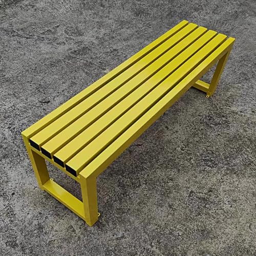 Banc de Jardin 3 Places Métal Incassable 700 LB Anti-Intempéries
