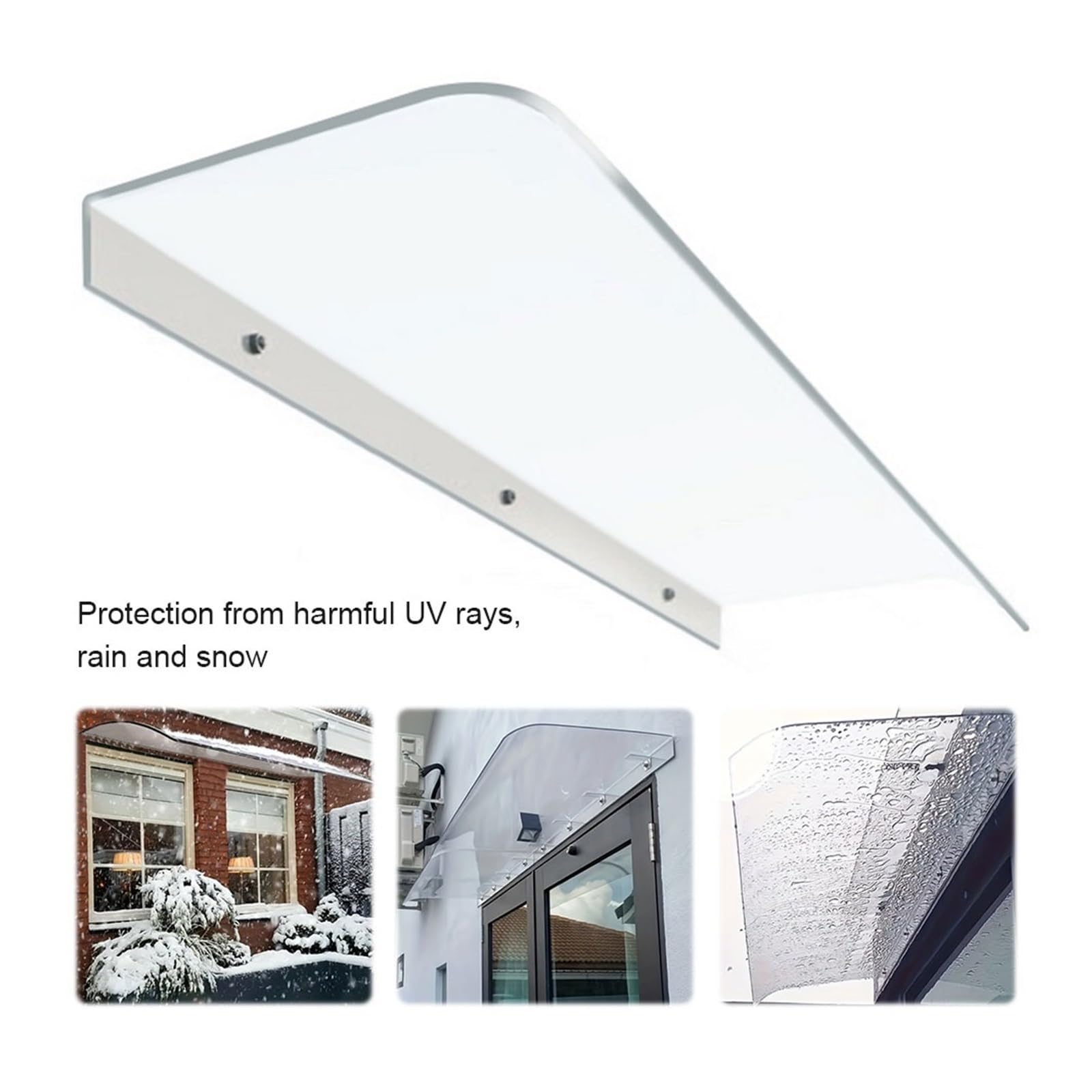 Toldo For Ventana, Puerta, Pared, Sin Soporte, Refugio, Cubierta For, For, For Delantera, Porche, Patio, Techo Estable E Impermeable