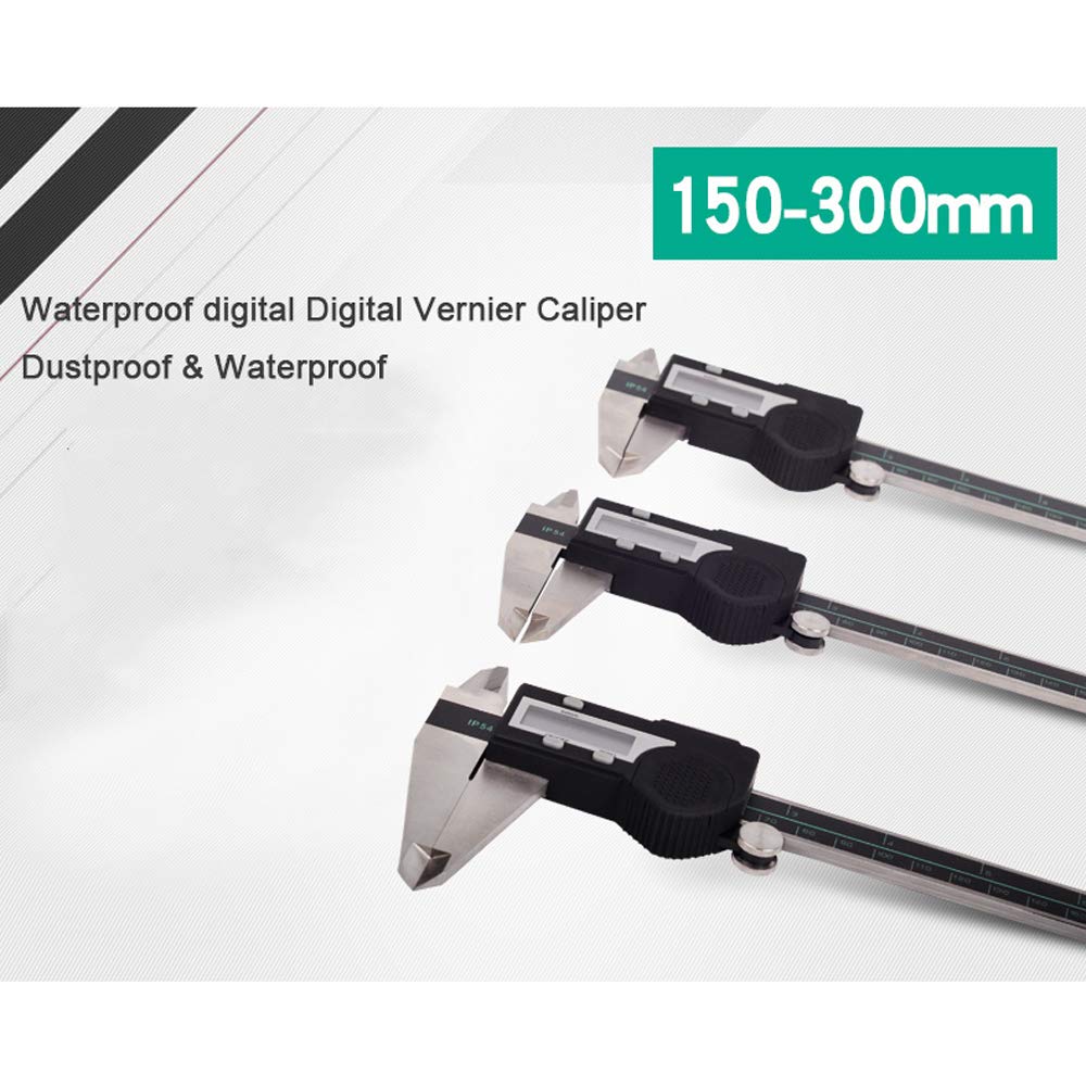 Générique Elecall Pied à Coulisse Digital électronique 150 mm en Acier Inoxydable à Coulisse étanche IP54 Digital Messschieber Paquimetro