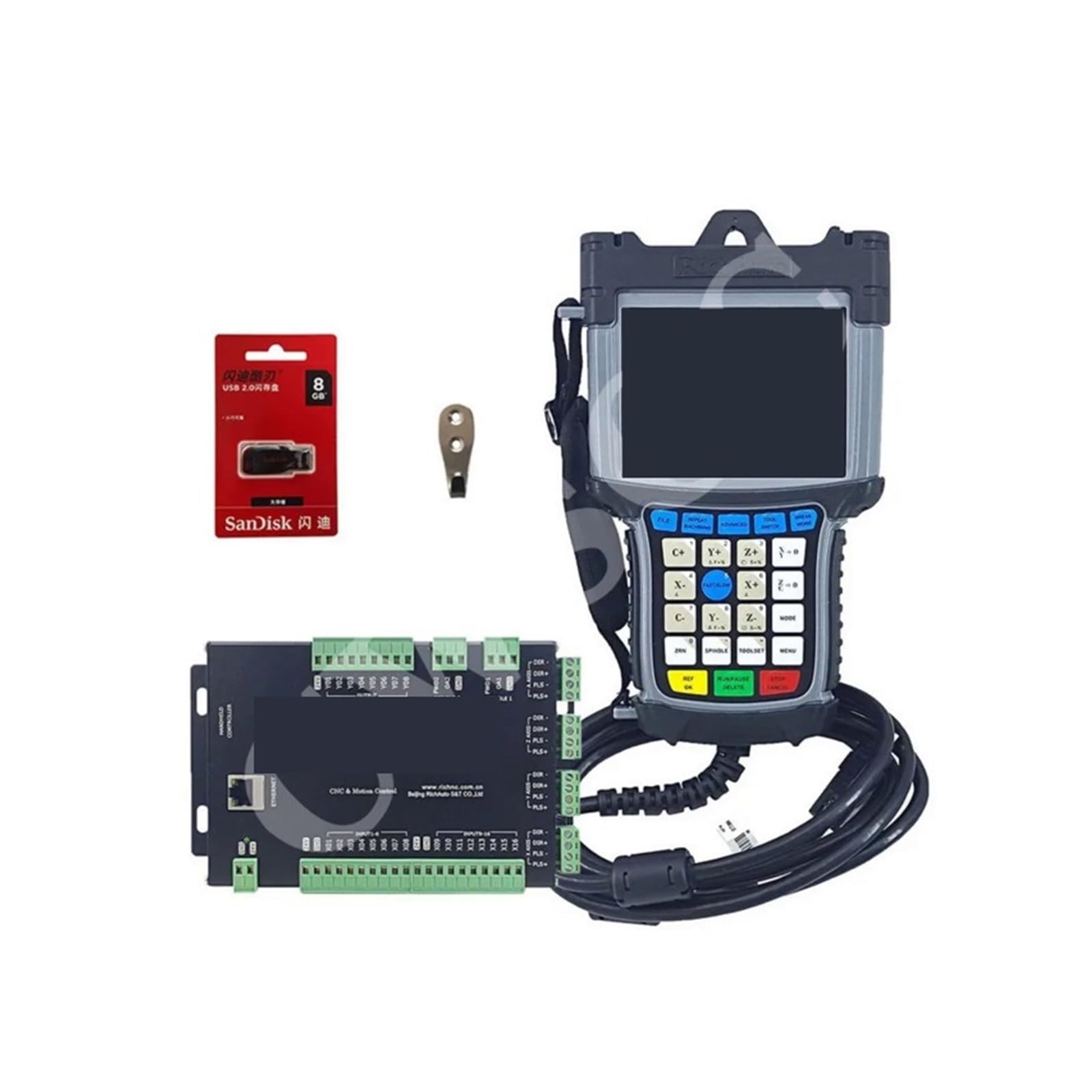 JVDDI DSP Offline 3/4-axis CNC Motion Control System Handheld Engraving Machine Controller G Code(B58S-4)