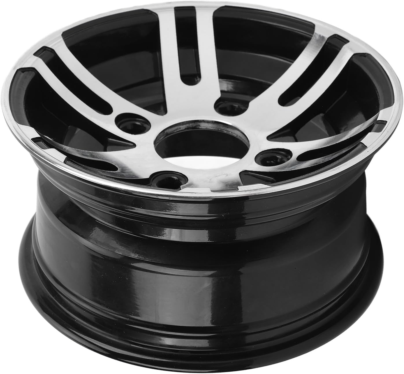 ATV Wheel Rim Aluminum Alloy 10 Inch Universal High Strength Silver for Four Wheel ATVs and Carts