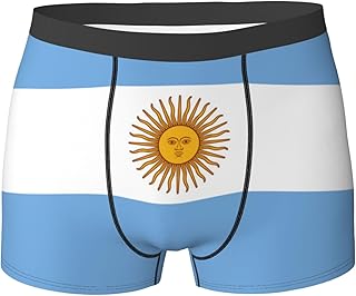 Calzoncillos tipo bóxer para hombre, diseño de bandera argentina de Argentina, calzoncillos elásticos transpirables