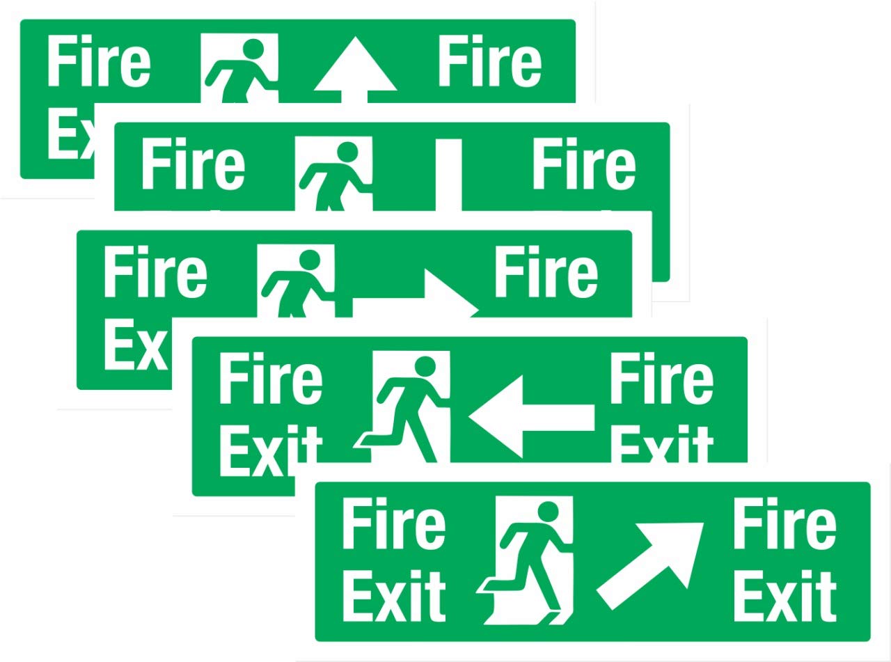Paper Plane Design Fire Exit Set Of 5 Sign Board 4 in x 12 in each (B07KR45T66) Amazon Price History, Amazon Price Tracker