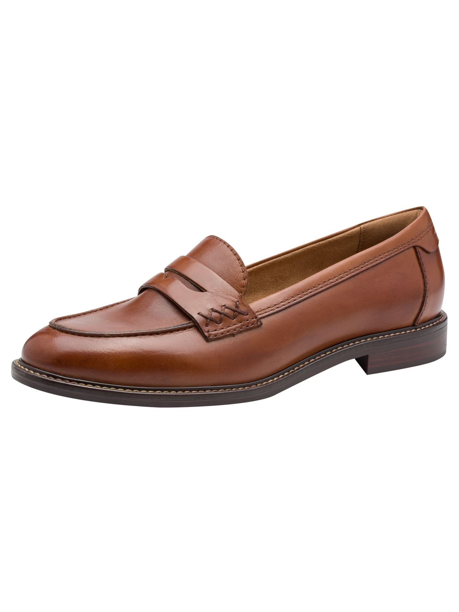 Tamaris Women's Damen Slipper 1-24660-45 Loafer, Cognac Leather, 6.5 UK