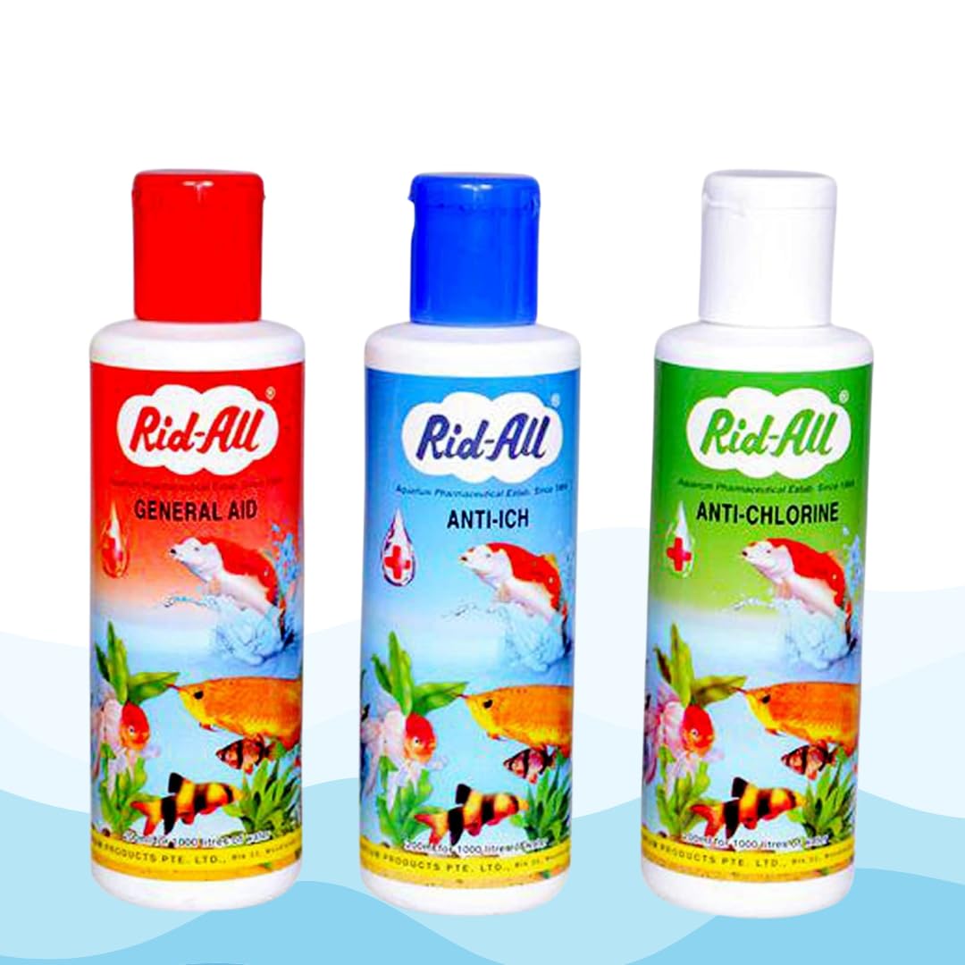 THE AQUA PET MALL®Rid All 3 in 1 Fish Medicine Pack 120Ml Each (Anti Chlorine, Anti Ich, General Aid) (B0D949BD94) Amazon Price History, Amazon Price Tracker
