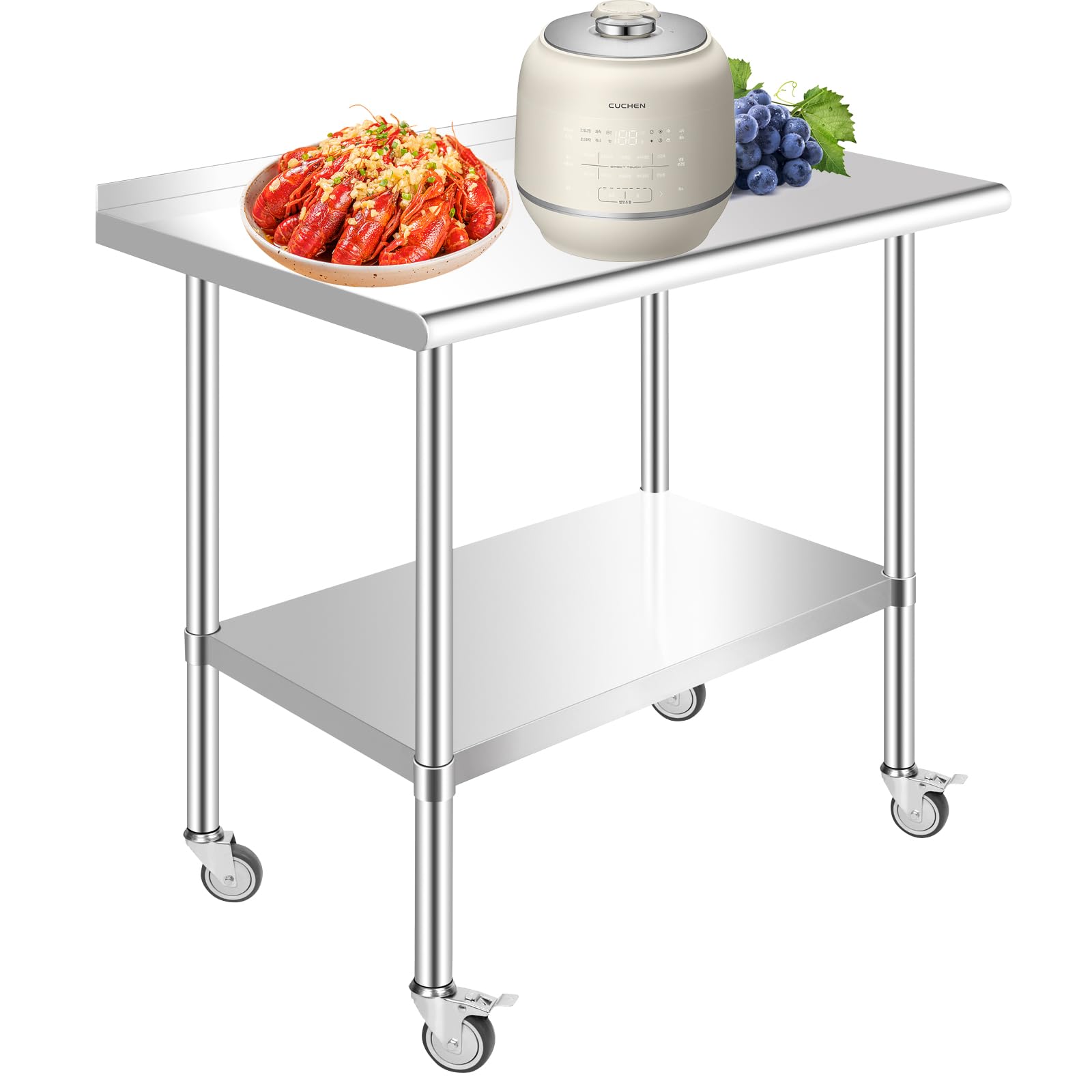 WYUEEEE Stainless Steel Prep Table, 24